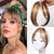 Natural-Looking Clip-In Middle-Part Bangs Extensions
