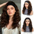 Heat-Resistant Black Short Wavy Curly Headband Wig for Women