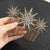 Shimmering Rhinestone Celestial Starburst Hair Comb Clips