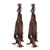 Set of 2 Curly Claw Ponytail Extensions with Adorable Bow Accents