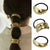 Stylish 3pcs Geometric Metal Charm Elastic Hair Ties