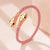 Genuine Leather Braided Double Snake Head Cuff Bangles