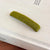 Small & Minimalist Straight Plush Hair Clips in Solid Colors