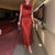 Dazzling Dual-Set Women's Evening Dress with Tassel Embellishments
