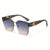 Women's Sun Kissed Large Frame Gradient Color Sunglasses