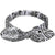 Women's Paisley Pattern Cross Knot Elastic Headbands