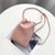 Portable Solid Color PU Leather Mobile Phone Wallet Cross-body Bags