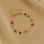 Colorful Heart-shaped Rhinestone Charm Bracelets for Women