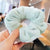 Women's Solid Color Cute Soft Plush Elastic Scrunchie Hair Ties