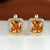 Chic and Subtle Square Cut Cubic Zirconia Earrings