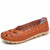 Genuine Leather Hollow Flat Shoes for Women's Everyday Wear