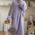 Winter-Ready Long Sleeve Double Pockets Flannel Nightgown