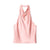 Sleeveless Solid Color Backless Halter Top for Women