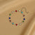 Colorful Heart-shaped Rhinestone Charm Bracelets for Women
