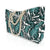 Travel-Ready Beach Bag with Zipper Closure and Striped Design