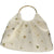Casual Boho Studded Woven Handbag with Circular Handles