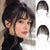 Versatile and Natural-Looking Clip-In Curtain Bangs Hair Extension
