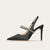 Slingback Pointed-toe High Heel with Rhinestone Embellished Strap