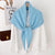 Solid Color Wrap-around Triangular Shawl Scarf for Women
