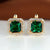 Chic and Subtle Square Cut Cubic Zirconia Earrings