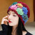 Handmade Crochet Flower Breathable Cap for Chic Summer Look