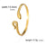 Stainless Steel Adjustable Snake-shaped Open Cuff Bracelets