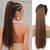 Quick and Easy Long Straight Elastic Rope Ponytail Hair Extension
