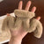 Cozy Winter Plush Faux Fur Zigzag Design Hair Claw Clips