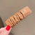 Pleated Faux-leather Hair Clips for Women’s Fashion