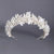 Women's Elegant White Floral and Faux Pearl Bridal Tiara