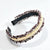 Textured Tweed-like Fringe Headbands with Faux Pearl