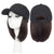 Adjustable Baseball Cap with 6-inch Short Straight Hair Extensions