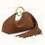 Luxe Gold-Tone Spiral Handle Bag with Chic Fringe Tassel Flair