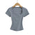 Square Collar High Stretch Summer Crop Tops for Women