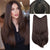 Long Layered Clip-In Hair Extensions with V-Shape Style