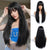 Glam-Up Long Straight Hair Wig with Flattering Bangs for Women