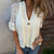 Casual Slouchy One-Button Short Sleeve Open-Knit Cardigan