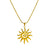 Artistic Geometric Spiral Sun Inspired Dangle Earrings for Women