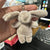 Snugly Stuffed Bunny Plush Keychain for Bags and Keys