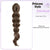 Lightweight 16-Inch Heat-Resistant Twist Braid Claw Hair Accessory