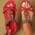 Vintage-Style Bohemian Flat Sandals with Rhinestone and Beaded Accents