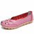Genuine Leather Hollow Flat Shoes for Women's Everyday Wear
