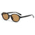 Retro Small Oval Frame Outdoor Protection Sunglasses