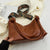 Slouchy Soft-Touch Shoulder Bag with Knotted Strap Details