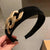Women’s Wide Headband with Elegant Chain-Decorated