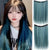 Straight Clip-In Hair Extensions with Inner-Color Highlights