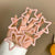 Cute Colorful 5-Pack Star-Design Hollowed Snap Hair Clips Set