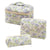 Travel-Friendly 3-Piece Makeup Bag Set with Zipper Closure
