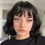 14inch Shoulder-Length Short Wavy Hair Wigs with Lace