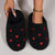 Women's Love Heart-Shaped Home and Bedroom Slippers
